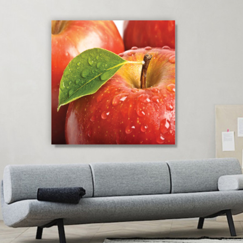 Πίνακας σε καμβά με φαγητά με μήλο
